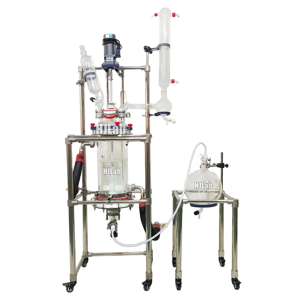 Pilot Plant Chemical Nutsche Filtering Glass Reactor for Filtration Washing Coprecipitation and Solid Phase Peptide Synthesis