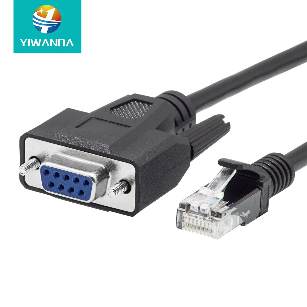 Соединитель мама-папа RJ45 2 м разъем DB9 последовательный порт используется для кабелей отладки коммутаторов адаптер cat6 RS232 к