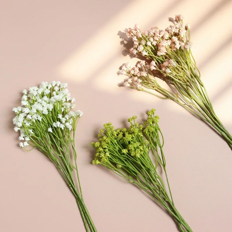 M261 Fleur De Mariage Wedding Arrangements Silk Flower Bouquets Plastic Shandong Real Touch Preserved Flowers & Plants 50 Pcs
