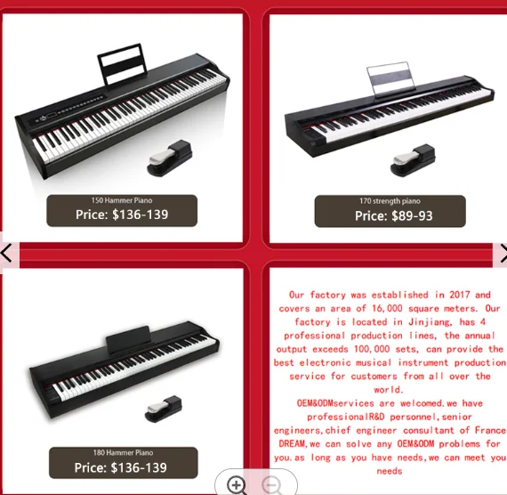 Digital piano 88 weighted keys electronic piano digital keyboard piano