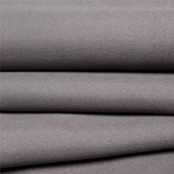 Waterproof Flame Retardant Gray Color Fabric Plain Peach Skin Velvet Twill For Handbags 210d polyester oxford fabric