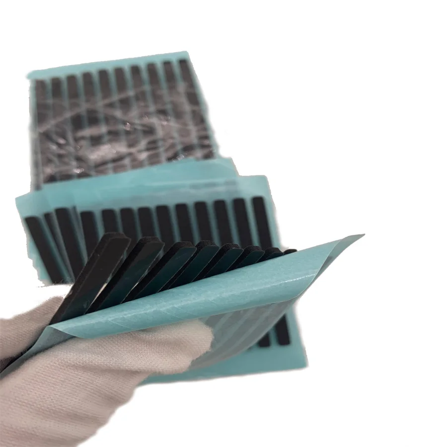 Black Die-cutting Custom Mobile Phone PORON Material Foam Japan Poron Sheet Izle Single-sided Adhesive Cushion Rogers Foam Strip