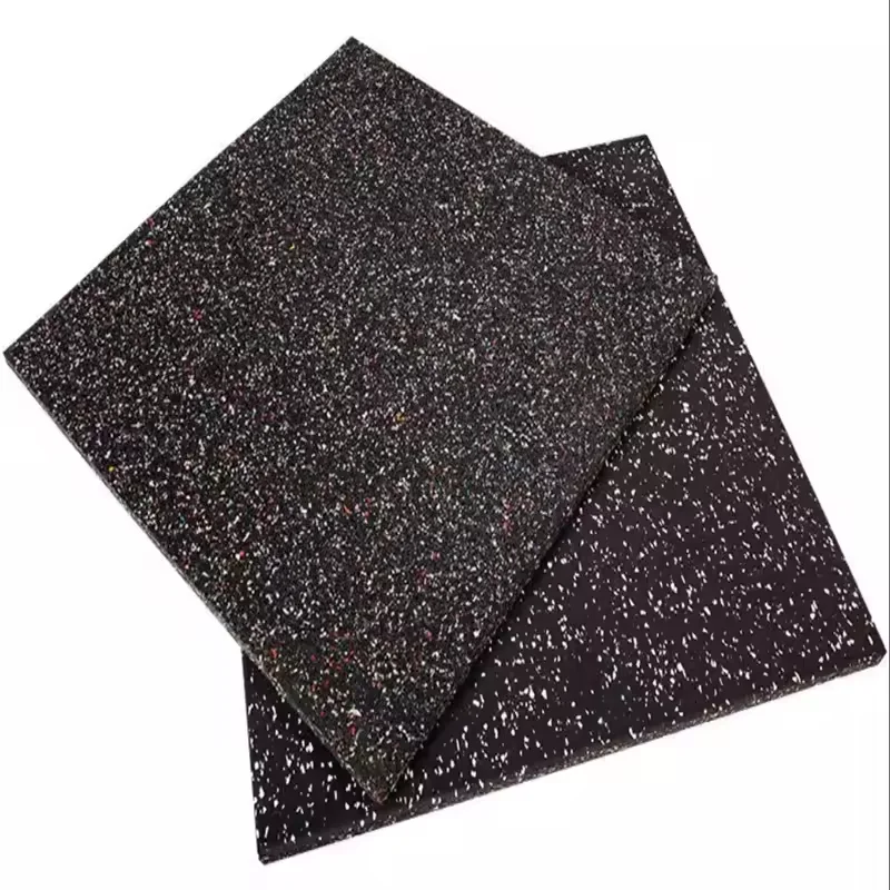 Anti-pressure Wear-resistant Indoor Gym Rubber Floor Mat Safe and easy to install floor damping pads gym rubber bricks