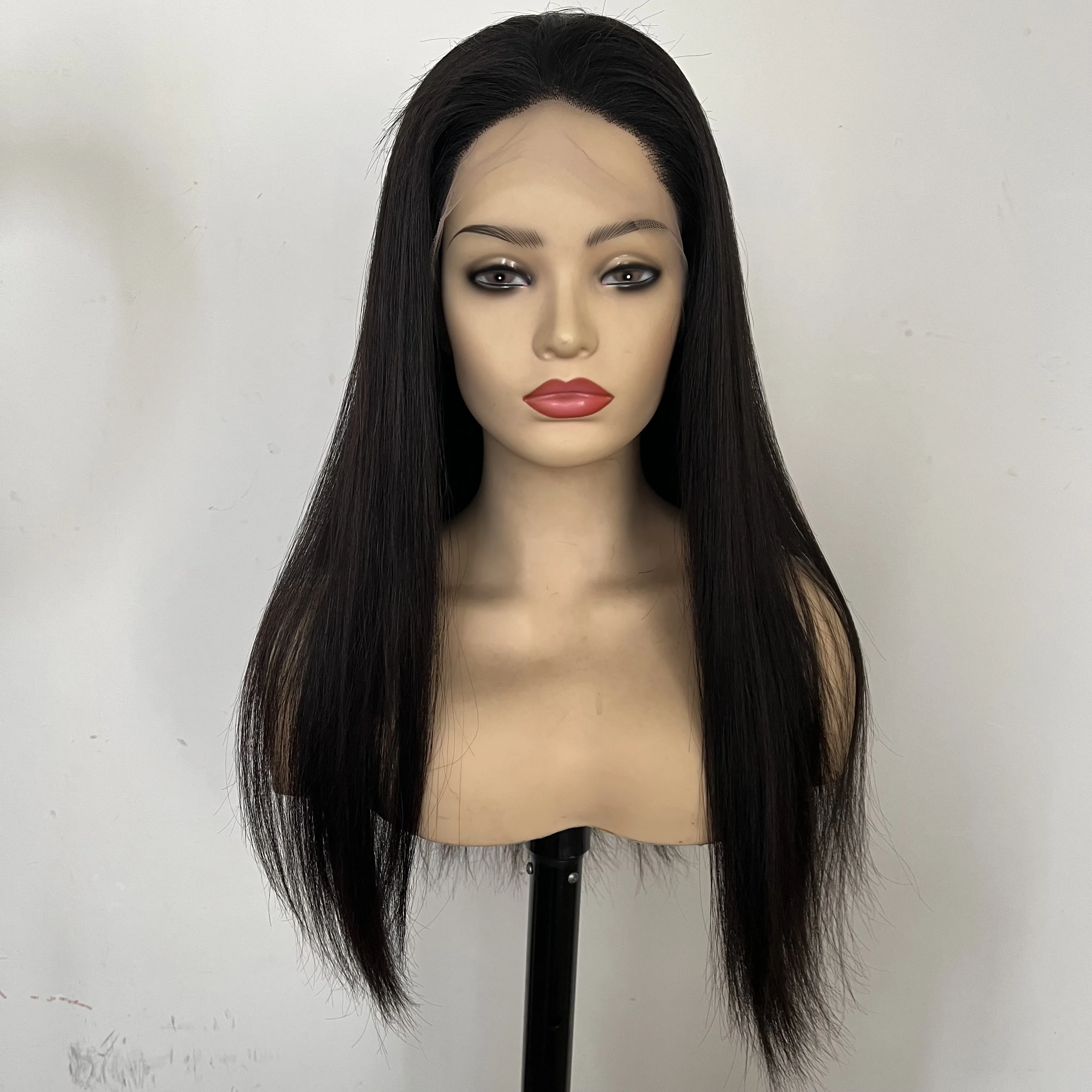 Top Quality Custom Wig Factory Supplier Unprocessed Raw Virgin European Hair Hand Silk Top Full Lace Jewish Wigs