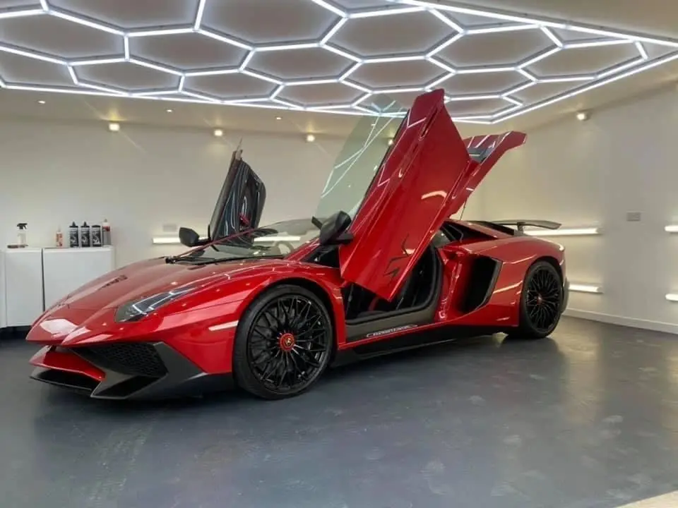 SUEZ easy install garage led lamp aluminium housing car beauty hexagonal led light