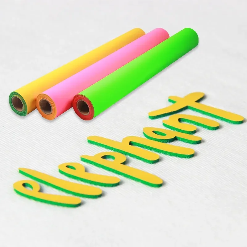 Heat Transfer Vinyl Film PU Engraving Film Material for Advertising Clothing with High Elasticity and Adhesive for Personalized