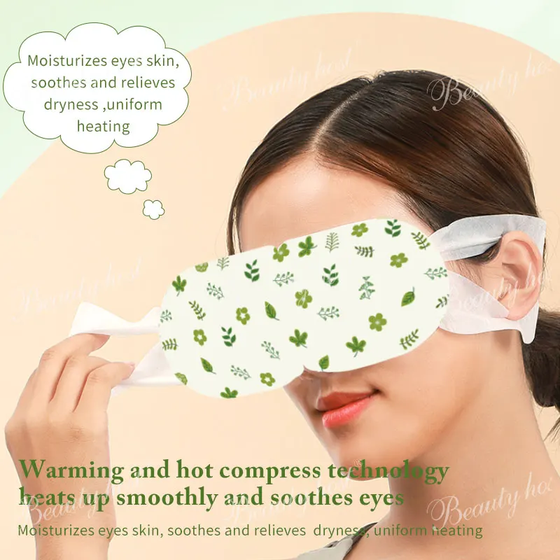 Hot Product Eye Under Eye Mask Moisturizes Steam Heating Olive Eye Patches