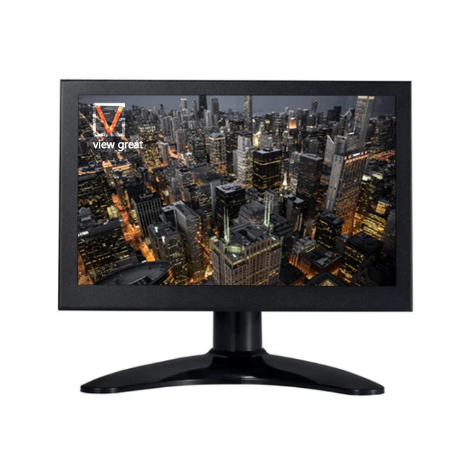 Factory hot selling 7 inch IPS screen CCTV car desktop portable monitor pc with HD-MI BNC VGA USB AV input