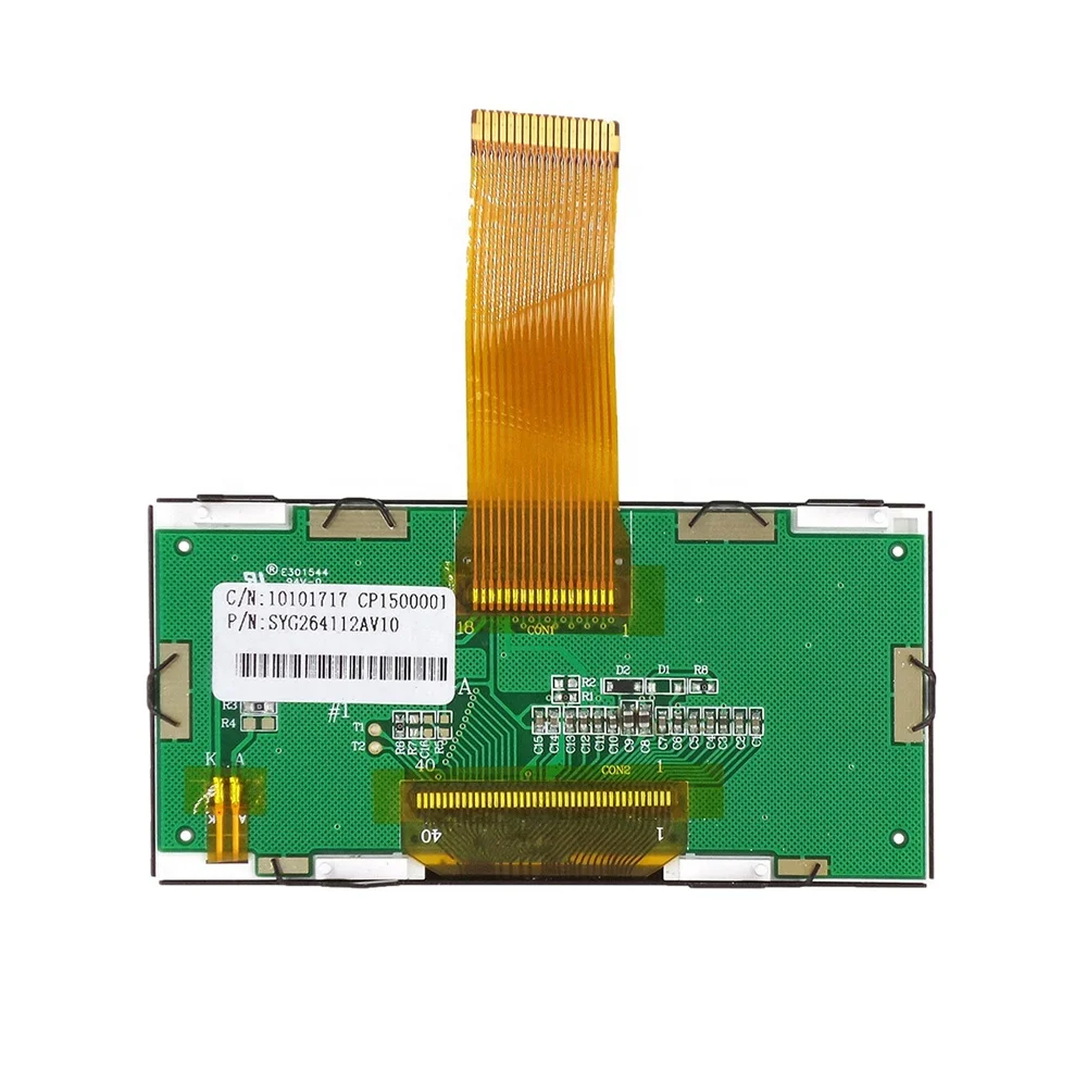 3.5 inch 264x112 lcd screen ST7592 driver 18 pin 8 bit parallel interface cog lcd