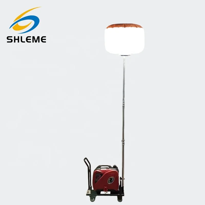 Крошечная тележка надувная осветительная башня 320 Вт воздушный шар для строительства
