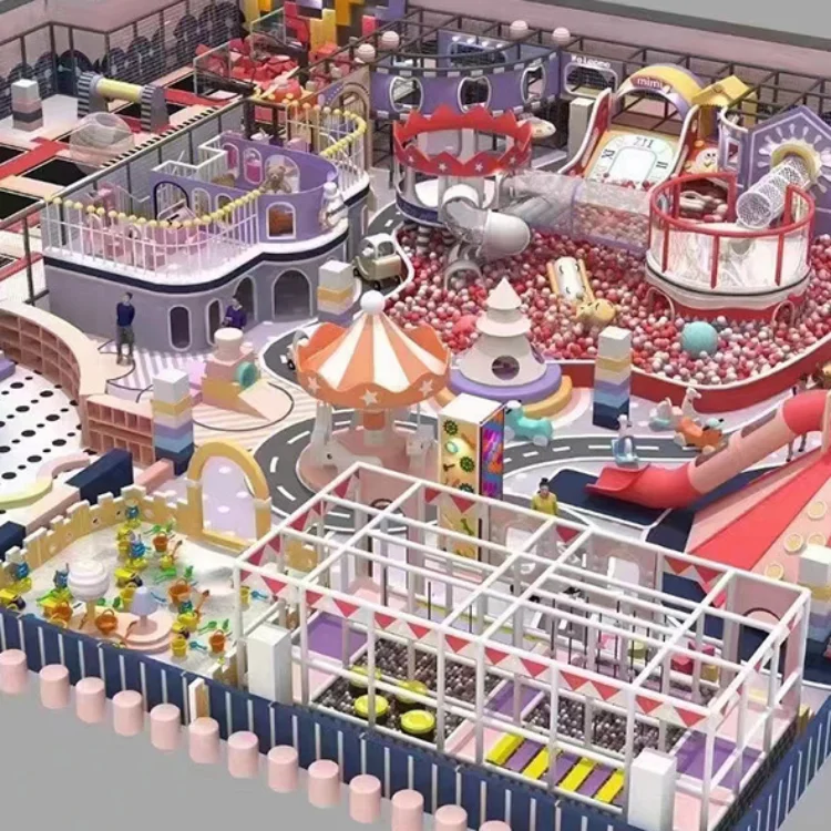 Indoor Playground Equipment for Kids Naught Castle and Soft Play for Home Shopping Malls Amusement Parks Play Centers