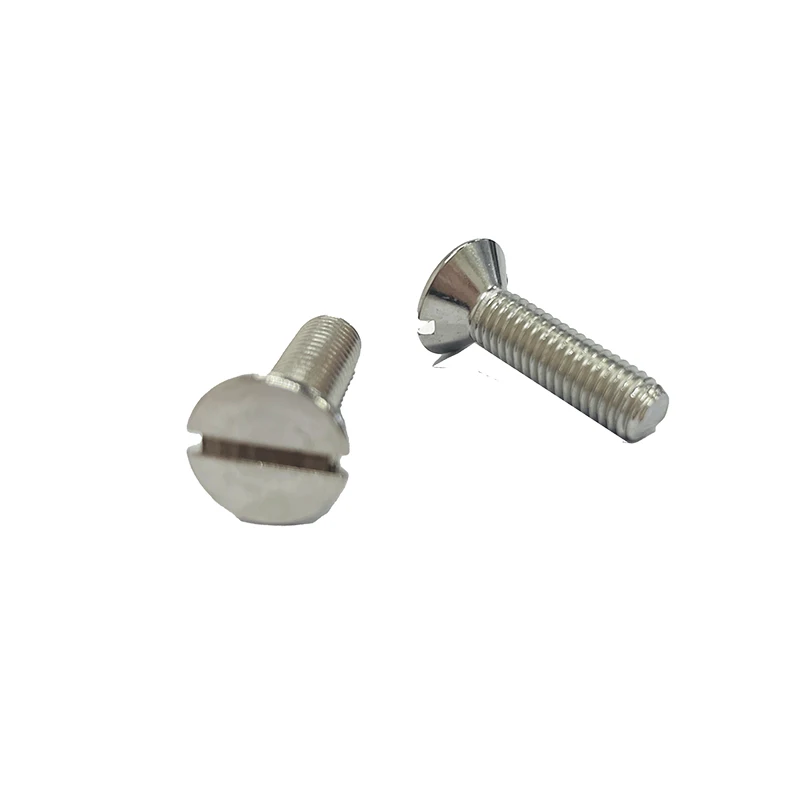 Hot Sell M3 M4 M6 Stainless Steel Slotted Screws Countersunk Screws