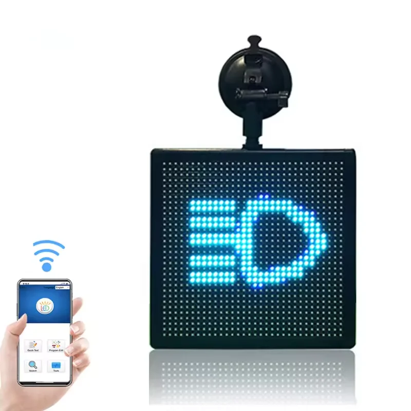 P4 32*32dots Car LED Display APP Programmable CAR Rear Window Interaction Display