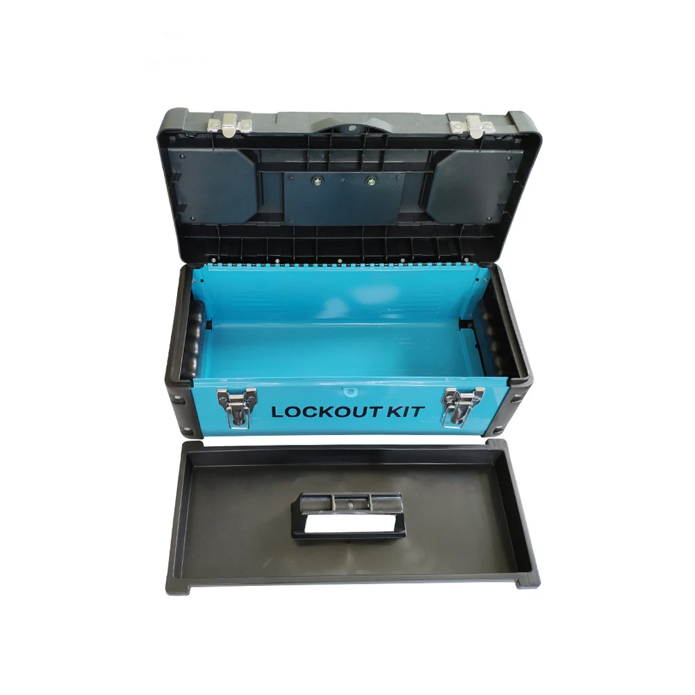 Combination  Portable Safety Group Lockout Box Electrical Lockout Electrical Lockout Tool Kit Station