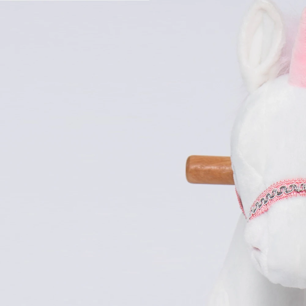 New Plush Animal Series Of Ride On Toys Plush Horse Toy On Wheels For Kids To Ride The Mechanical Horse As A Real Pony