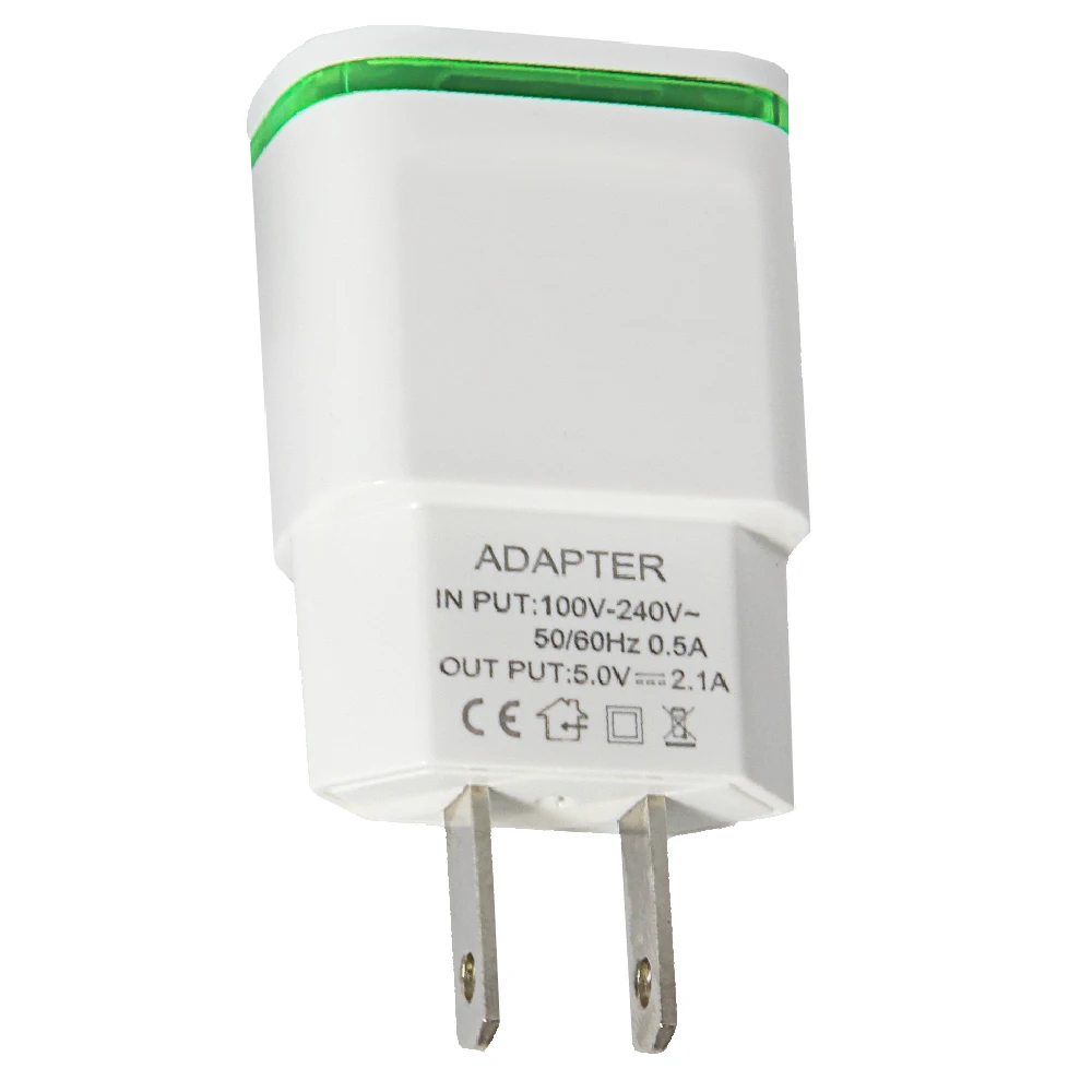 
Best seller amazon Free shipping Euro Plug or USA 2.1A home charger for mobile phone 