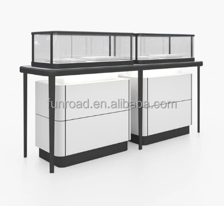 Lishi China Factory Stainless Steel Jewelry Display Cabinets Showcase, Jewelry Showcase Retail Store