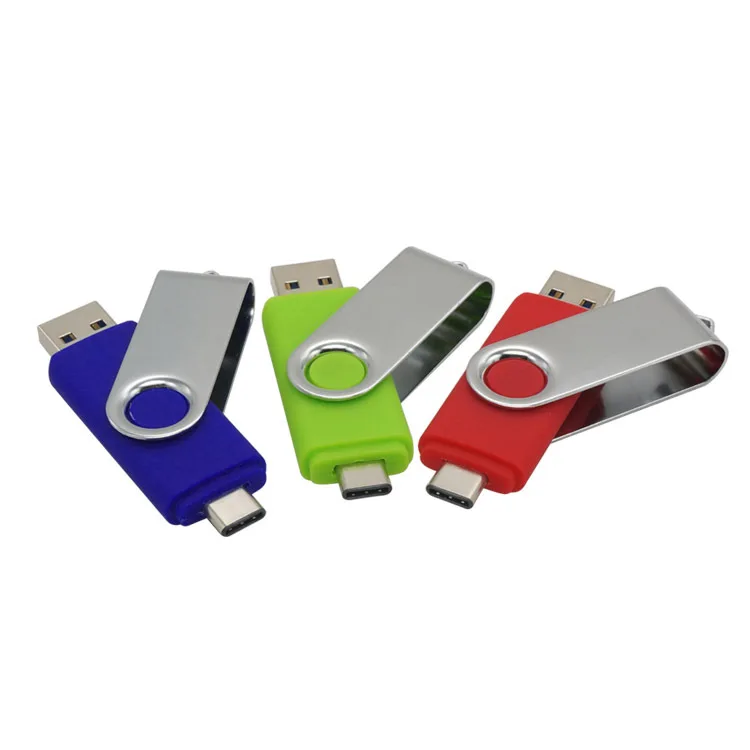 256GB High speed USB flash drive custom type-c 2 in 1 OTG usb flash drive U disk Usb Memory Stick