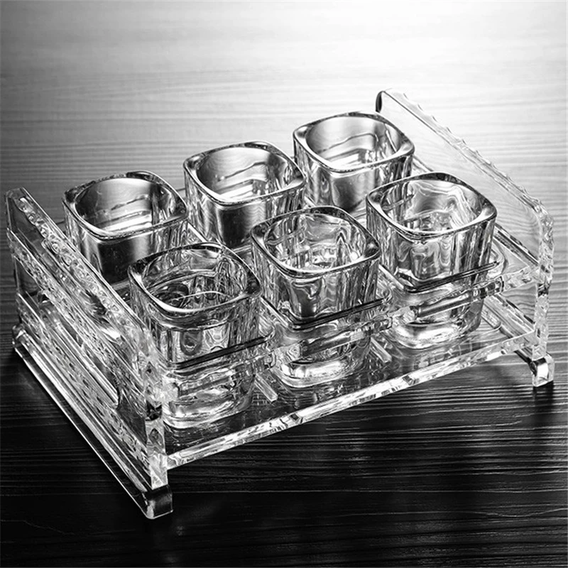 Wholesale 2 oz tequila shot glass custom shot glass with display case