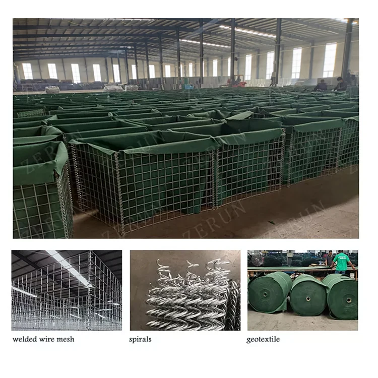 High Tensile Strength Beige  Blast Wall Bastion Galvanized  Defensive Barrier