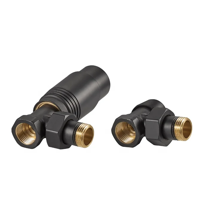Deluxe Thermostatic radiator valve brass Angled  Valves for Heating radiator BJ12001-J