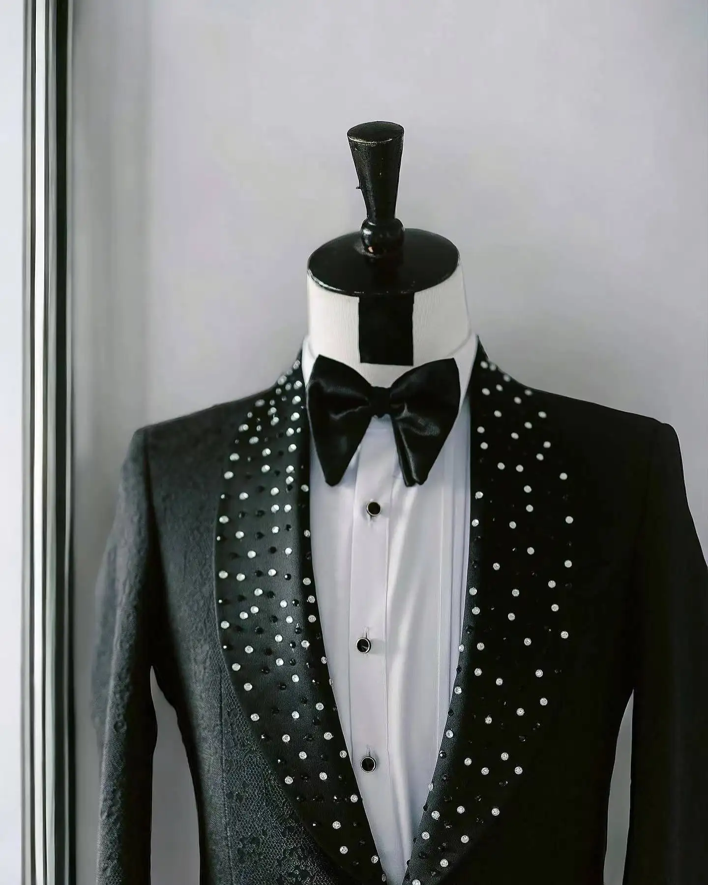 Custom New Arrival Irregular Men Suits Regular Fit Stand Collar Formal Casual Business Official Wear Costume Homme 2 Set