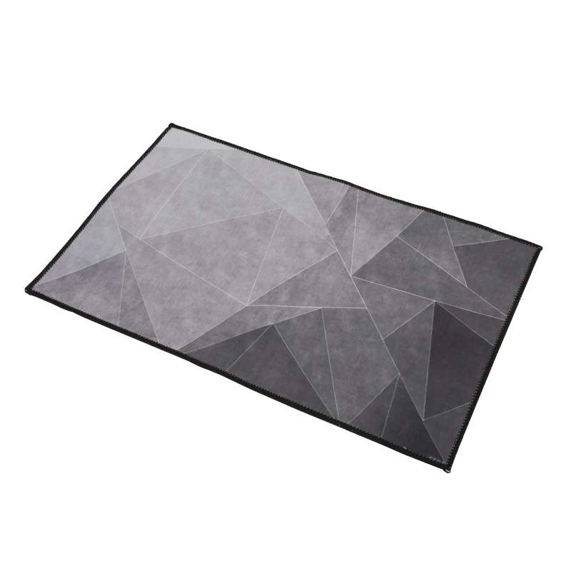 Wholesale New Design Washable Anti Slip Custom Logo Premium Bath Rug Crystal Velvet Quick Dry Magic Bathroom Mat