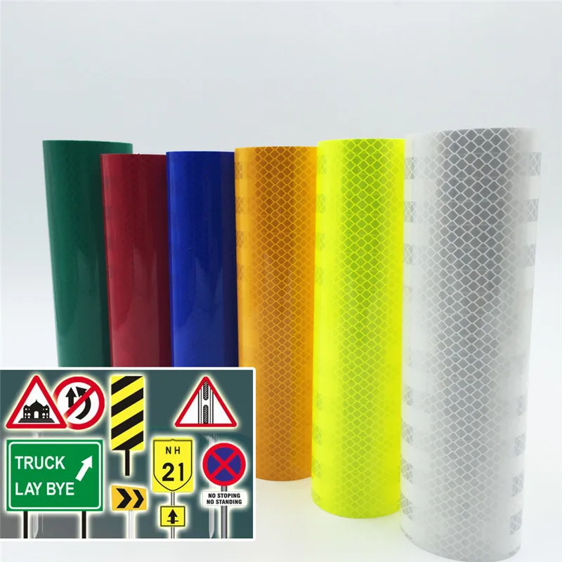 Red Micro Prismatic Vinyl Reflective Engineer Grade EGP Reflective Film Retro-Reflective Sheeting For Traffic Sign