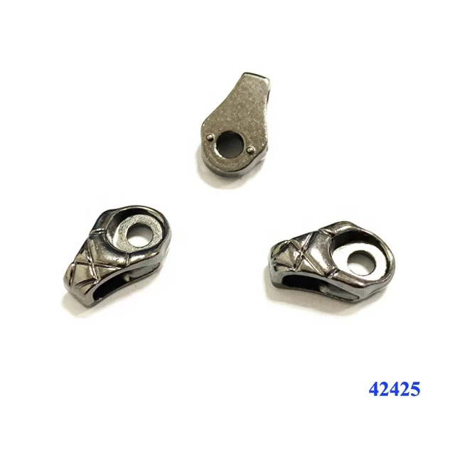 Black nickel metal hiking shoe lace hook alloy shoe hook buckle