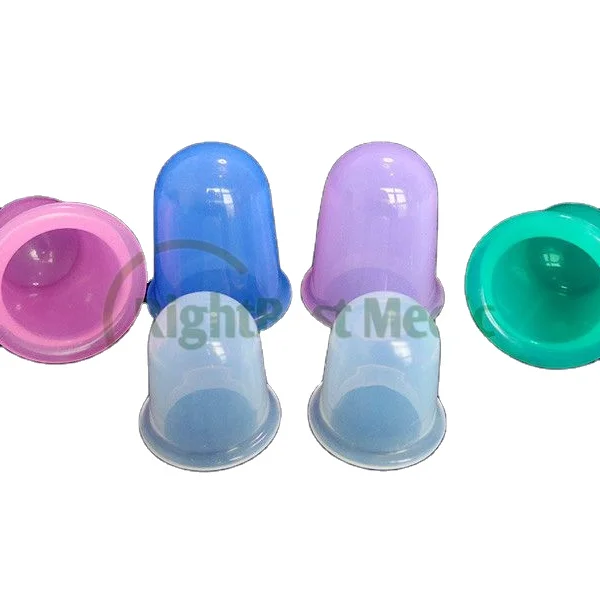Health care small body cups anti cellulite vacuum silicone massage cupping cups Medical Silicone Suction Cups 2Pcs/Lot