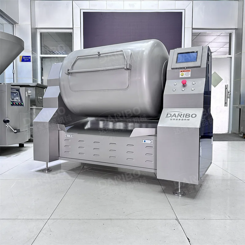 DRB-GR500G Stainless Steel PLC Control Marinated Meat Salting Vacuum Marinator Meat Tumbler Salt Marinade Mixer Machine