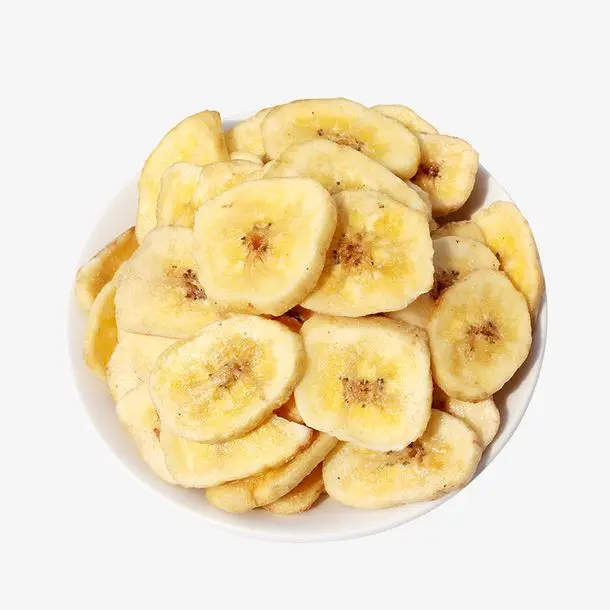 Dried Fruit Yellow Banana Chips Crispy Snacks Yellow Banana Slices