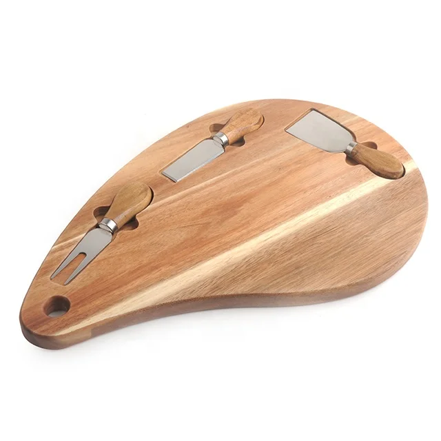 Board Knife Set Cheese Cutting Board Factory Supply Wooden for Home Use Cheese Tools Cheese Slicers Competitive Price All-season