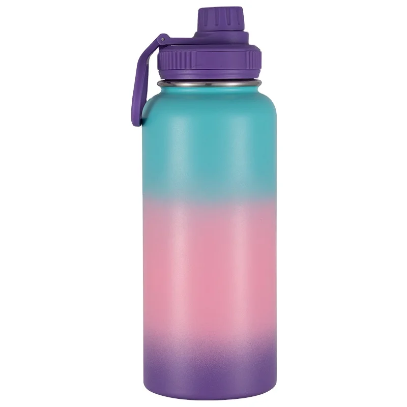 650ml Sport Thermos Bottle Large-Capacity Leak-Proof 304 Flask Thermal Insulated Sport Water Bottles Custom Logo Unisex Gym Use