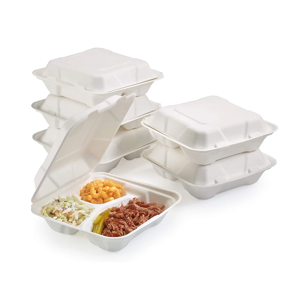 Paper Box Food Packaging With Lid And Dividers Custom Box Paper Box With Transparent Window