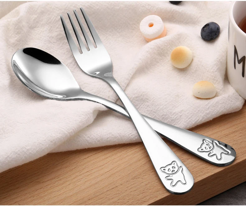 Новинка 2021, столовые приборы из нержавеющей стали, детские столовые приборы с рисунком принцессы, Набор детских столовых приборов