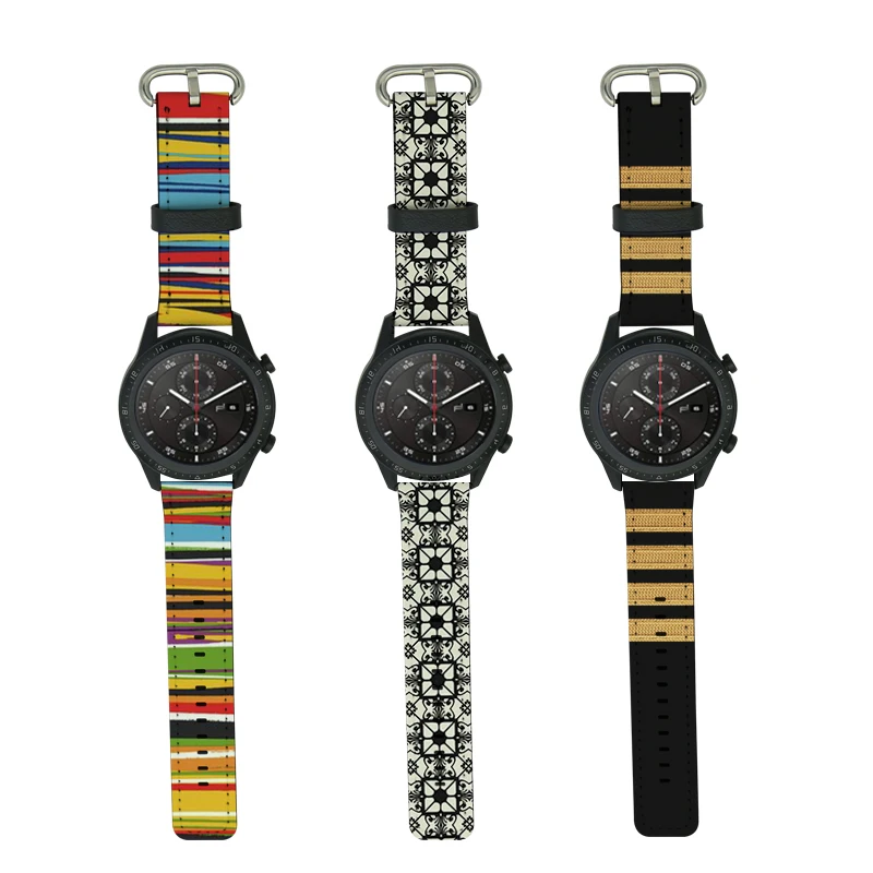 Wholesale popular Leather Strap Watch Band For Samsung watch band / For HuaWei watch band