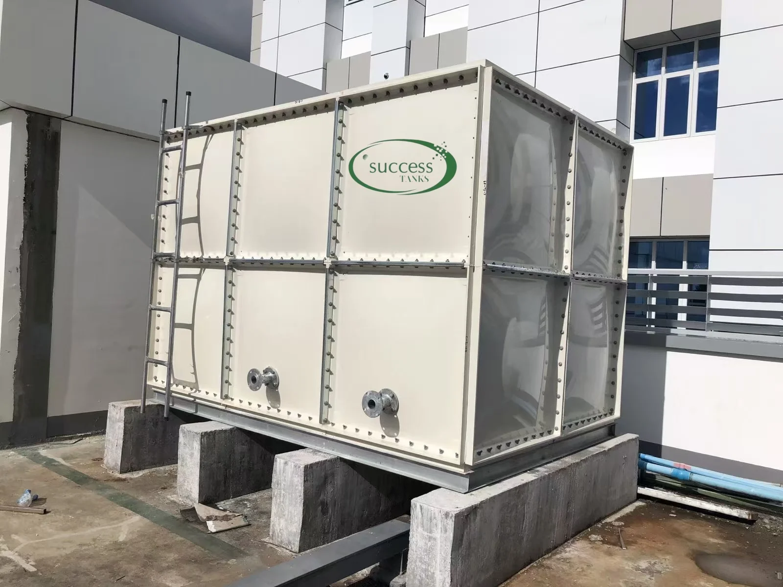 Factory Price Assembled FRP GRP Water Tank Insulation 50000 Liter Gallon Rectangular Reinforced Water Storage Tank Agriculture