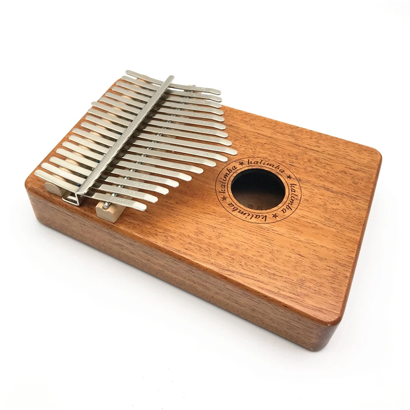 Африканский музыкальный инструмент Kalimba 17 клавиш пианино для начинающих детей