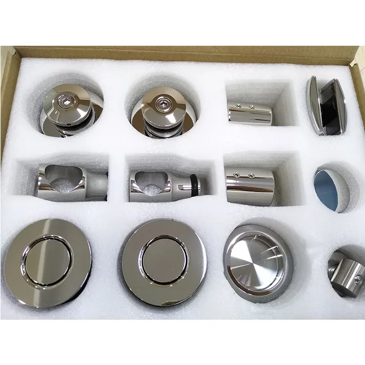 Mirror 304 Stainless Steel Glass Shower Sliding Door Hardware