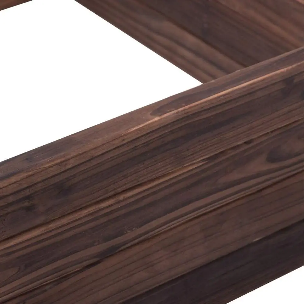 Outdoor Garden Patio Vegetable Flower Rectangular Planter Wooden Square Raised Garden Bed