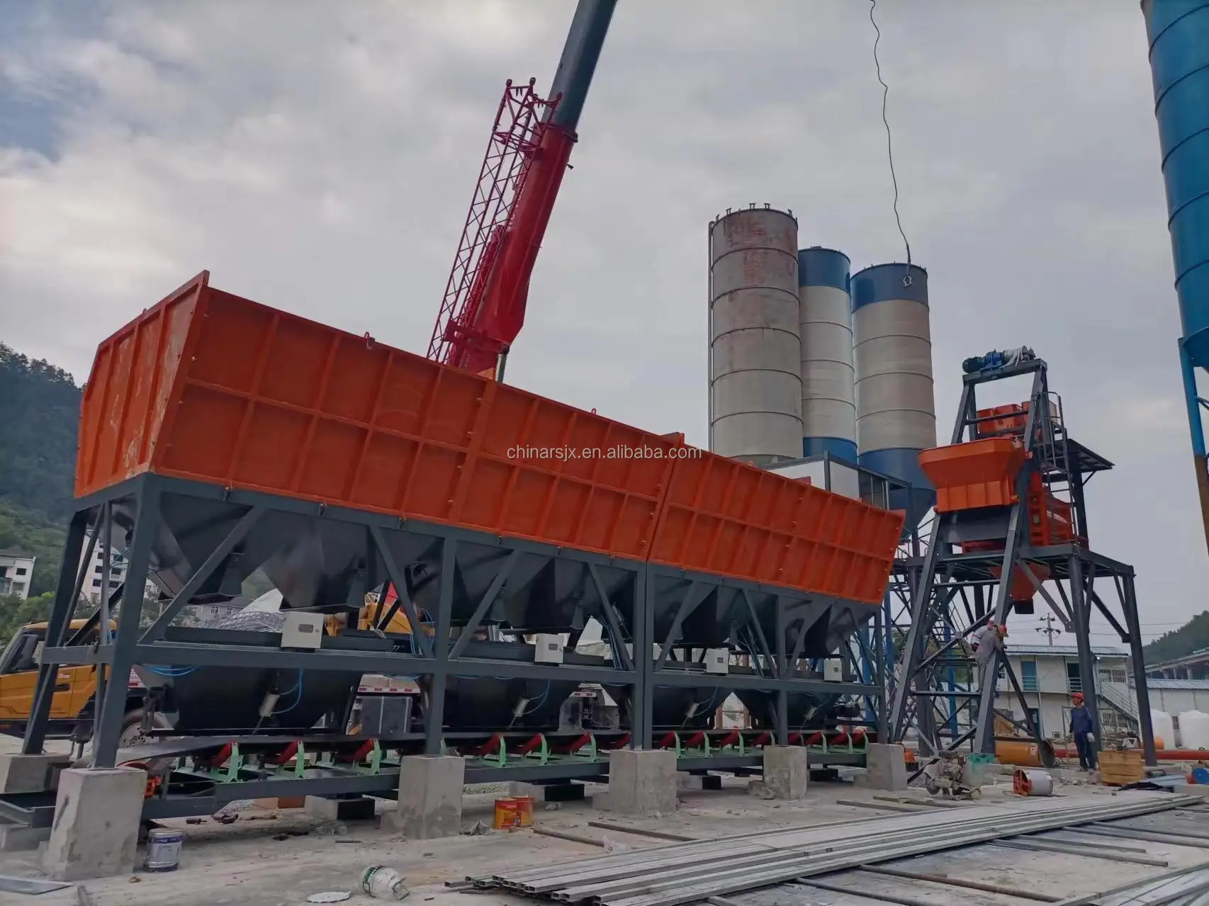 HZS100 90cbm 120cbm 180cbm бетоносмесительная установка ковшового типа для строительства