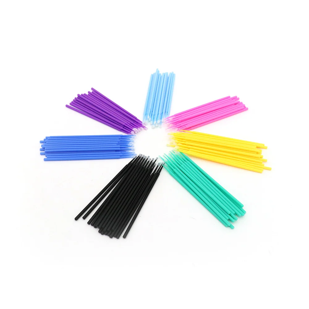 Original Supplier Micro Applicator High Quality Colorful Eyelash Tools Disposable Lashes Extension Micro Cotton Swab