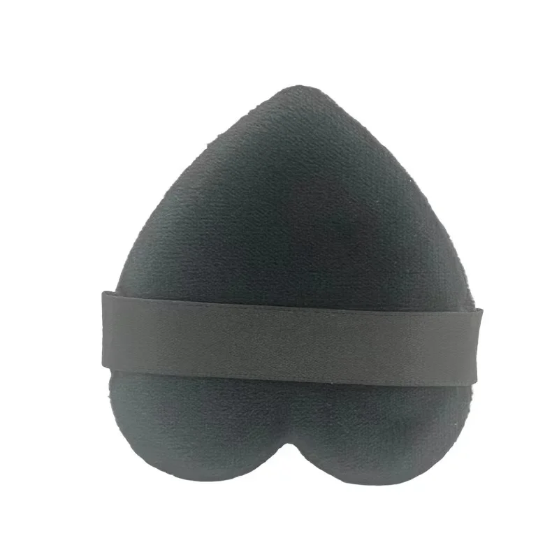 Super Soft Cotton Puff Face Powder Puff in Heart Shape Finger Velour Makeup Powder Puff With Logo