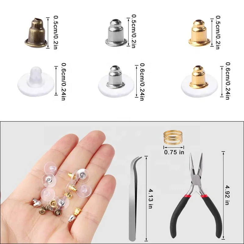  Amazon Горячая продажа 2493 шт серьги крючки прыгающие кольца аксессуары части для DIY ювелирных