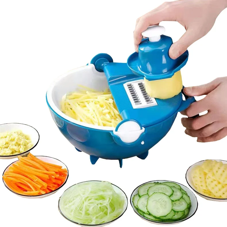 Best of professional round plastic kitchen vegetables 7 in 1 kitchen grater