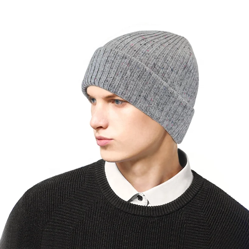 Зимняя шапка унисекс, Вязаная хлопковая теплая и мягкая растягивающаяся Шапка-бини на заказ для мужчин и женщин, подходит для катания на лыжах и бега