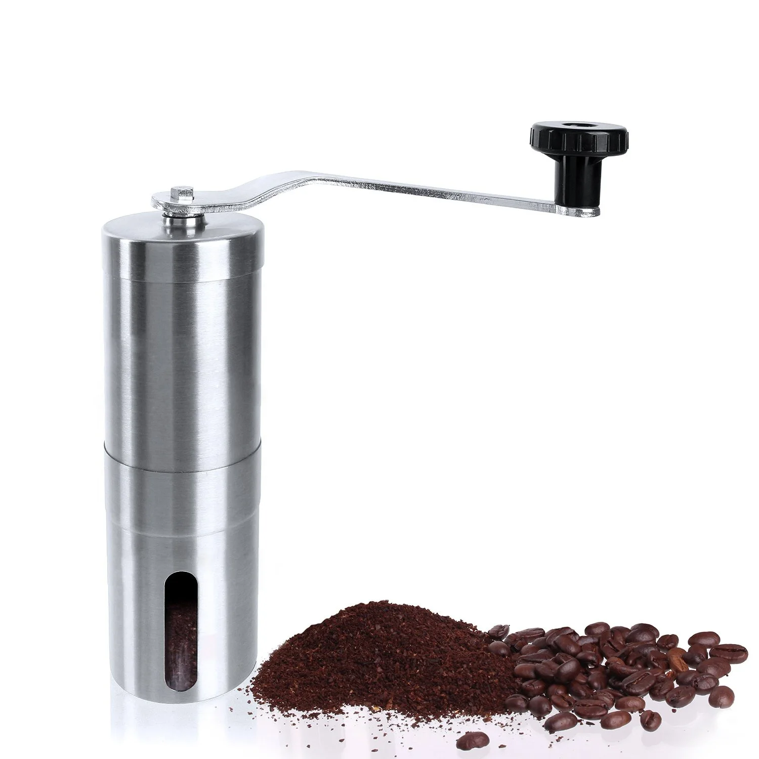 Amazon Hotsell Espresso Cafe Barista Stainless Steel Ceramic Burrs Hand Coffee Bean Mills Manual Coffee Grinder