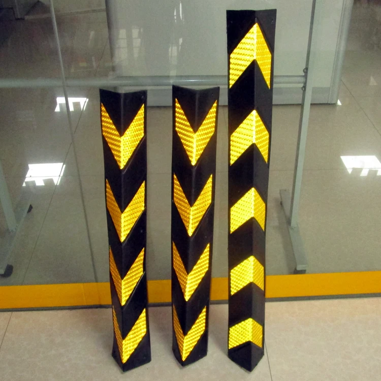 800mm Rubber Wall protector Corner Guard Garage Parking Lot right angle Wall Protector