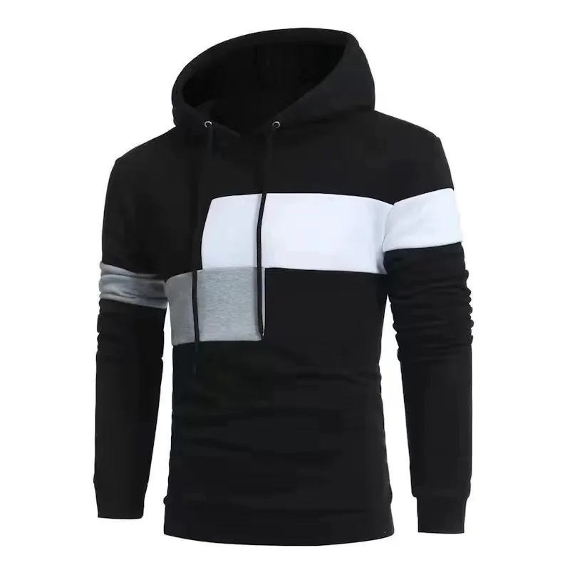 OEM hoodie wholesale color block hoodie streetwear custom printed pullover multi color hoodie for men clothes